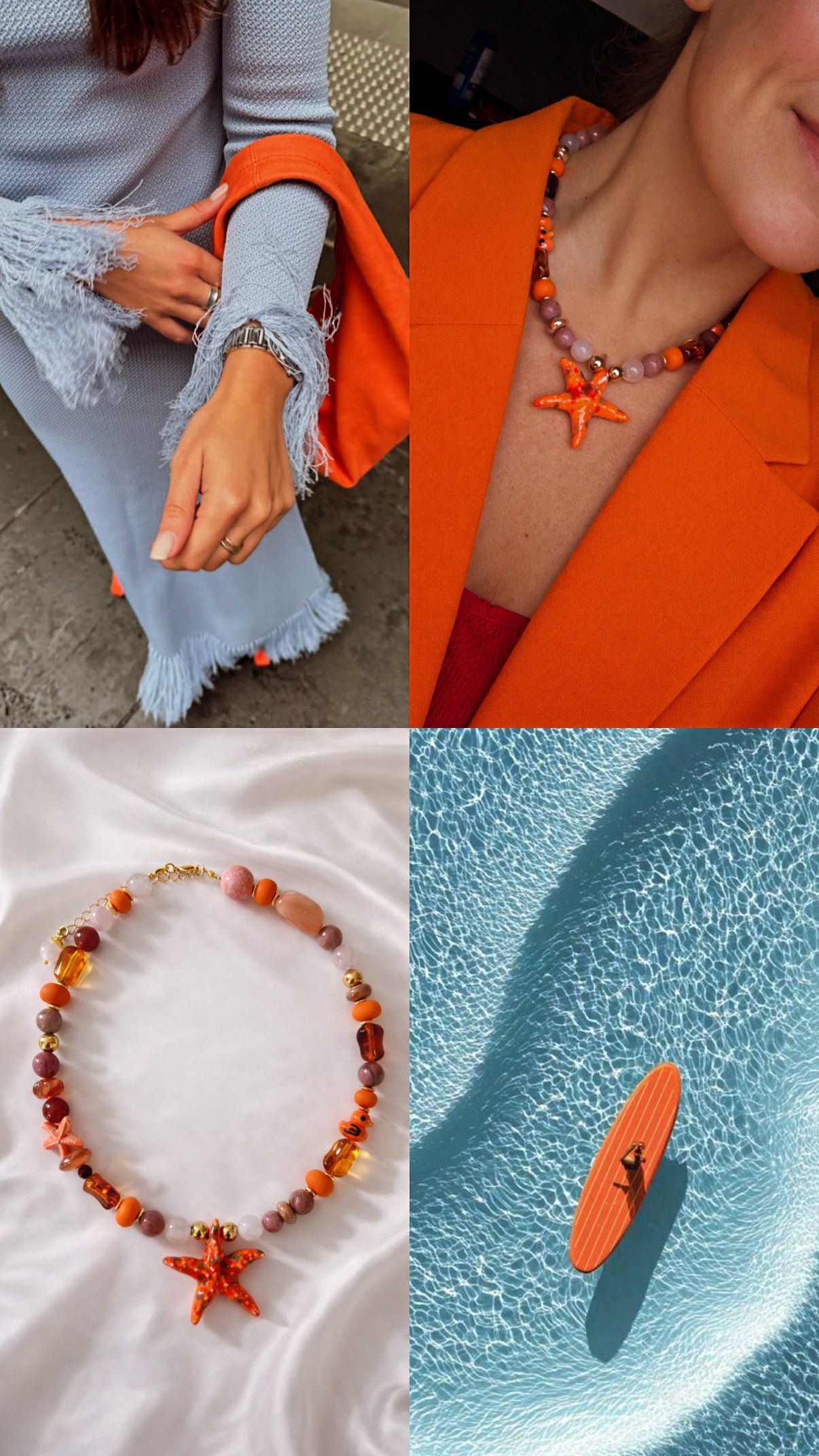 Sunset star necklace