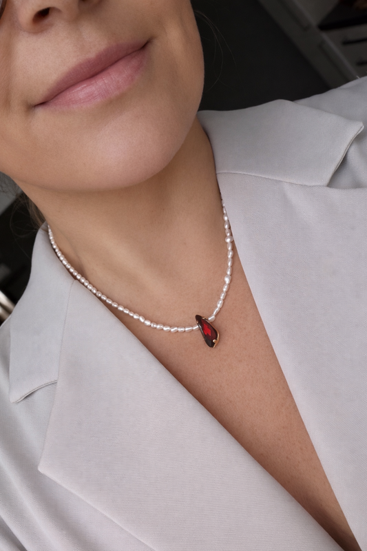 Red Drop Necklace